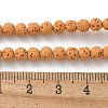 Synthetic Lava Rock Dyed Beads Strands G-H311-08D-09-2