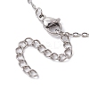 Natural & Synthetic Mixed Gemstone Disc Pendant Necklaces X-NJEW-JN04623-01-5