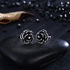 Thai Sterling Silver Stud Earrings EJEW-BB32674-3