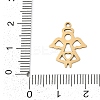 201 Stainless Steel Pendants STAS-F316-07G-3