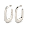 Rack Plating Brass Stud Earrings EJEW-M247-27D-P-1
