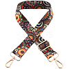 Flower Pattern Nylon Canvas Handbag Webbing Bag Straps PW-WG5C768-05-1