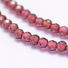 Natural Garnet Beads Strands LS-G-F460-59-3