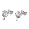 Non-Tarnish 304 Stainless Steel Stud Earring Findings STAS-E192-01P-03-1