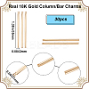 30Pcs Brass Pendants KK-BBC0008-35-2