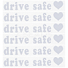 Laser PVC Drive Safe Self Adhesive Car Stickers STIC-WH0013-09A-1