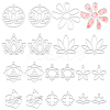 20Pcs 10 Styles 201 Stainless Steel Pendants STAS-WR0001-39-1