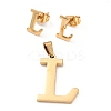 304 Stainless Steel Pendants and Stud Earrings Jewelry Sets SJEW-P099-12G-1