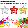 10Pcs Iron Star Ornaments AJEW-GF0012-09-7