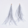 Ostrich Feather Tassel Big Pendant Decorations FIND-S302-08G-2