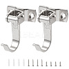 2 Sets Stainless Steel Hook Hangers STAS-HP0001-01B-2