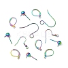 32Pcs 4 Styles Stainless Steel French Earring Hooks & Leverback Earring Findings & Ball Stud Earring Post & Earring Hooks Findings Kits STAS-FS0001-62-3