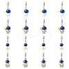 16Pcs 4 Styles Spray Printed Alloy European Dangle Charms FIND-CJ0005-53-1
