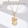 304 Stainless Steel Hollow Cut Yoga Om Lotus Flower Pendant Necklaces NJEW-Z073-02G-01-1