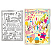 Birthday Carbon Steel Cutting Dies Stencils DIY-WH0309-1447-1