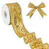 Christmas Theme 10 Yards Polyester Ribbon OCOR-WH0070-238B-1