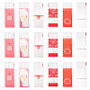 120Pcs 6 Styles Valentine's Day Rectangle Plastic Cellophane Bags OPC-TA0001-06-1