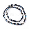 Electroplate Transparent Glass Beads Strands EGLA-A034-T2mm-Z01-5