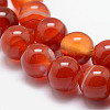 Natural Striped Agate/Banded Agate Bead Strands G-K166-13-10mm-08-4