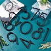 Zinc Alloy Number Sign Labels FIND-WH0061-83J-5