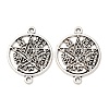 Tibetan Style Alloy Tetragrammaton Pentagram Wiccan Links Connector Charms FIND-Z099-04AS-1