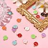 40Pcs 8 Colors Alloy Enamel Pendants ENAM-CJ0004-64-5