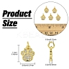 5Pcs Rack Plating Brass Micro Pave Clear Cubic Zirconia Charms KK-YW0003-36G-3