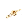 Brass Micro Pave Cubic Zirconia Pendants KK-M321-01E-G01-2