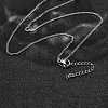 201 Stainless Steel Twisted Chain Necklaces NJEW-R023-09P-3