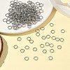 Tarnish Resistant 304 Stainless Steel Open Jump Rings X-STAS-Q186-02-7x1mm-5