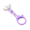 Spray Painted Eco-Friendly Alloy Double Eye Swivel Clasps and Iron Lobster Claw Clasps HJEW-JM04661-5