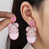 Easter Acrylic Dangle Stud Earrings FS-WG96A64-09-1