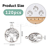 120Pcs Tibetan Style Alloy Pendants TIBE-DC0001-14B-2