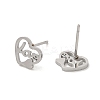 Non-Tarnish 304 Stainless Steel Stud Earrings EJEW-P244-09P-2
