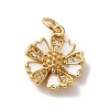 Brass Micro Pave Cubic Zirconia Pendants LS-KK-K358-01B-G-1