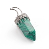Synthetic Malachite Pointed Big Pendants G-I275-01B-3