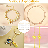 Iron Open Jump Rings & Lobster Claw Clasps & Brass Rings & Iron Beading Tweezers Finding Kits DIY-YW0017-54-6