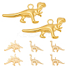8Pcs 4 Styles Brass Pendants KK-BC0014-82-1