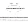 Tarnish Resistant 304 Stainless Steel Ball Chains CHS-A002D-1.5mm-2