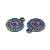 Ion Plating(IP) 304 Stainless Steel Pendant Cabochon Settings STAS-I694-03MC-3