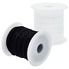 20 Yards 2 Colors Polyester Picot Elastic Lace Ribbon OCOR-FG0002-38-1