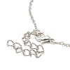 Heart with Word Best Wishes Zinc Alloy Pendant Necklaces for Christmas LS-NJEW-M203-02B-GP-4
