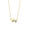 Cute Cartoon Animal 304 Stainless Steel Pendant Necklaces QV5065-13-1