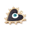 Brass Enamel Pendants KK-D360-02G-2