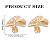 1 Pair Zinc Alloy Stud Earrings EJEW-LP0009-09G-2