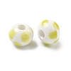 Handmade Porcelain European Beads PORC-C009-01G-2
