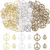 120Pcs 6 Style Alloy Pendants TIBEP-FH0001-20-1