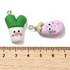 Opaque Resin Imitation Food Pendants CRES-M030-04-3