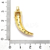 Brass Micro Pave Cubic Zirconia Pendants KK-M314-10G-01-3