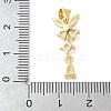 Brass Micro Pave Cubic Zirconia Pendants KK-K298-50G-3